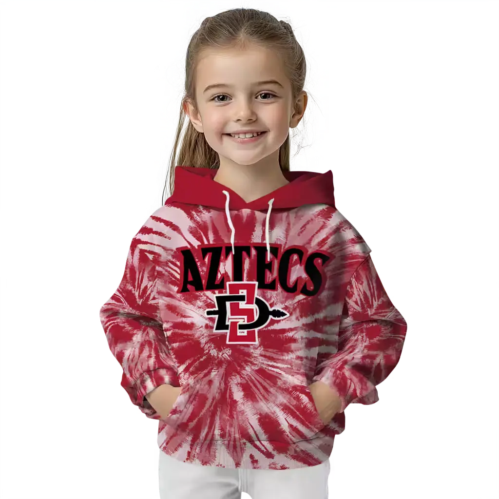 san diego state aztecs tie dye pattern red hoodie top rated san diego state aztecs tie dye pattern red hoodie top rated