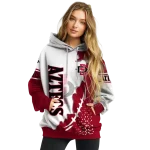 san diego state aztecs triangular pattern red white hoodie best selling