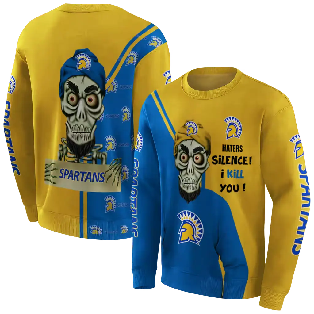 san jose state spartans achmed skull blue hoodie premium grade san jose state spartans achmed skull blue hoodie premium grade