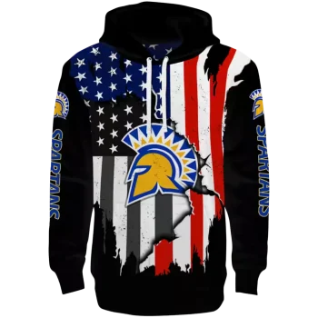 san jose state spartans american pride black hoodie best selling