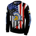 san jose state spartans american pride black hoodie best selling