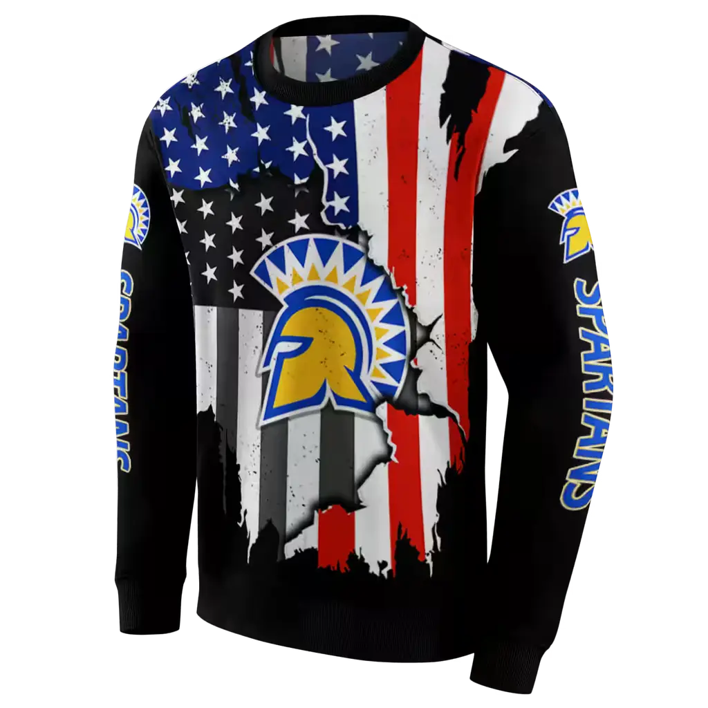 san jose state spartans american pride black hoodie new arrival san jose state spartans american pride black hoodie new arrival