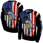 san jose state spartans american pride black hoodie best selling