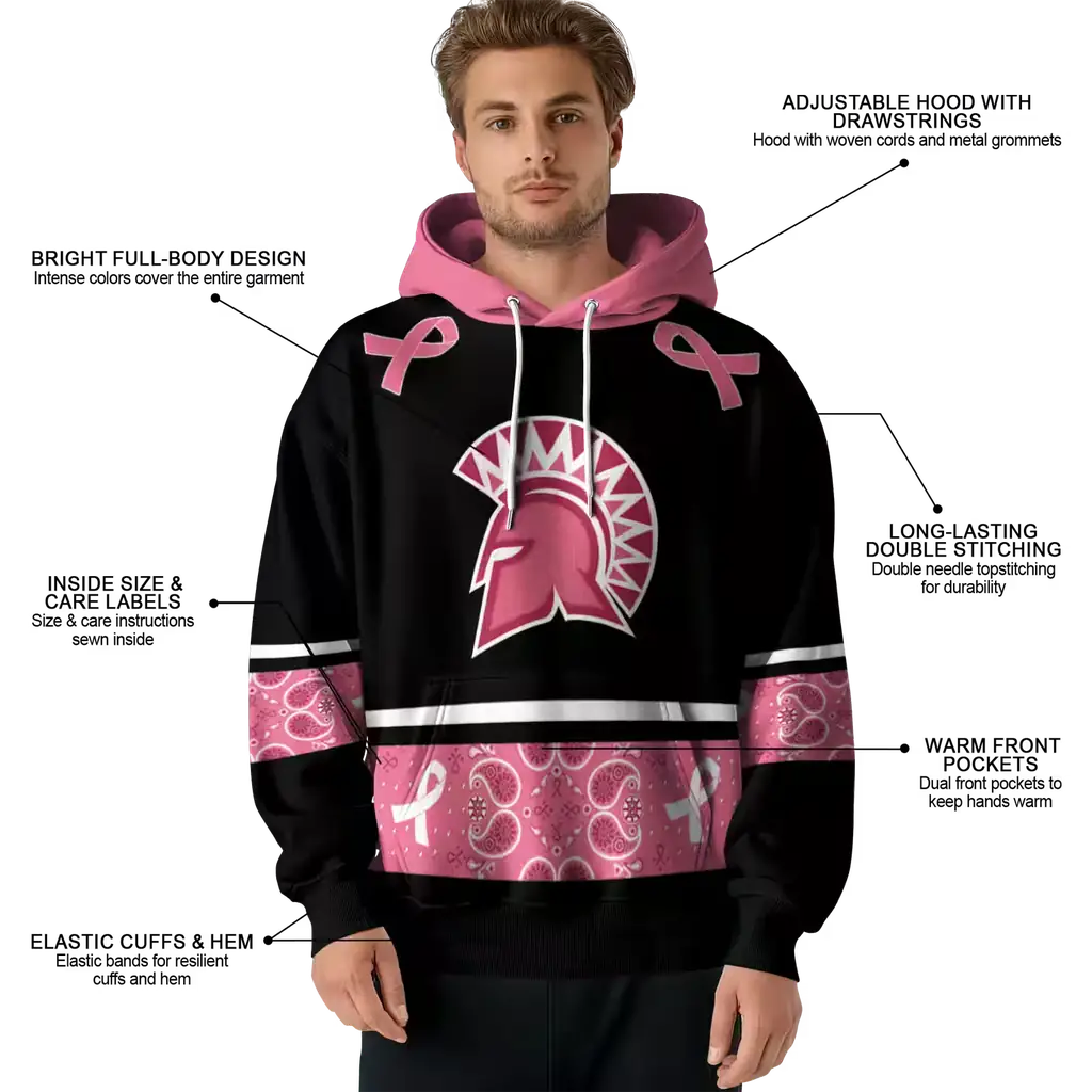 san jose state spartans awareness ribbon black pink hoodie latest model san jose state spartans awareness ribbon black pink hoodie latest model