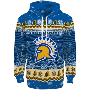 san jose state spartans christmas trees blue hoodie best selling
