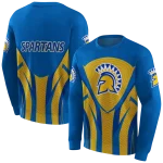 san jose state spartans concentric lines blue black hoodie best selling