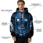 san jose state spartans demonic skull blue black hoodie best selling