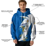 san jose state spartans dynamic slash blue white hoodie best selling