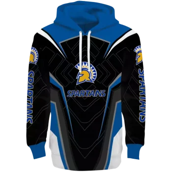san jose state spartans futuristic pattern blue black hoodie best selling