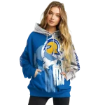 san jose state spartans graphic punisher blue white hoodie best selling