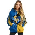 san jose state spartans heartbeat graphic blue hoodie best selling
