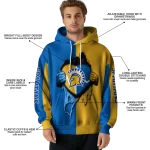san jose state spartans heartbeat graphic blue hoodie best selling