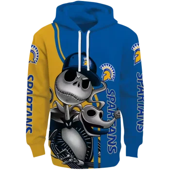 san jose state spartans jack skellington blue hoodie best selling