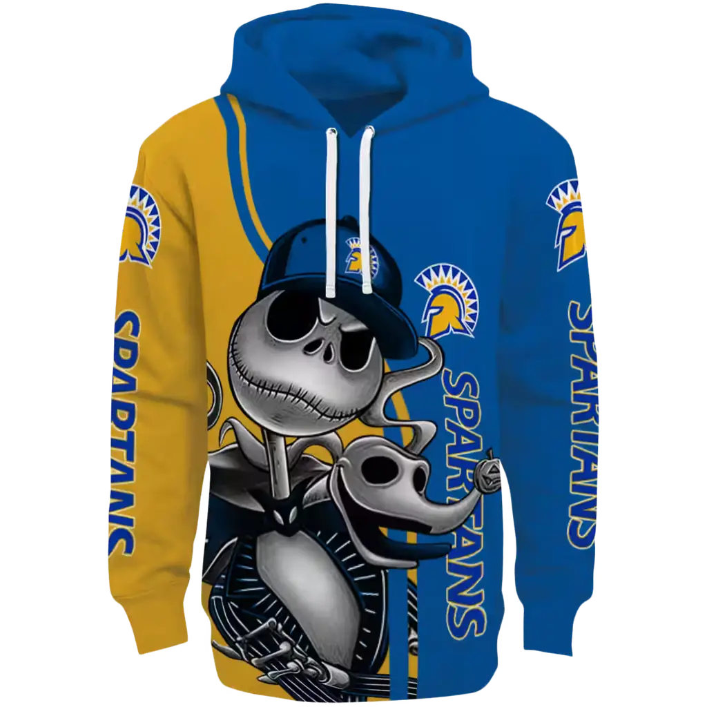 san jose state spartans jack skellington blue hoodie best selling san jose state spartans jack skellington blue hoodie best selling