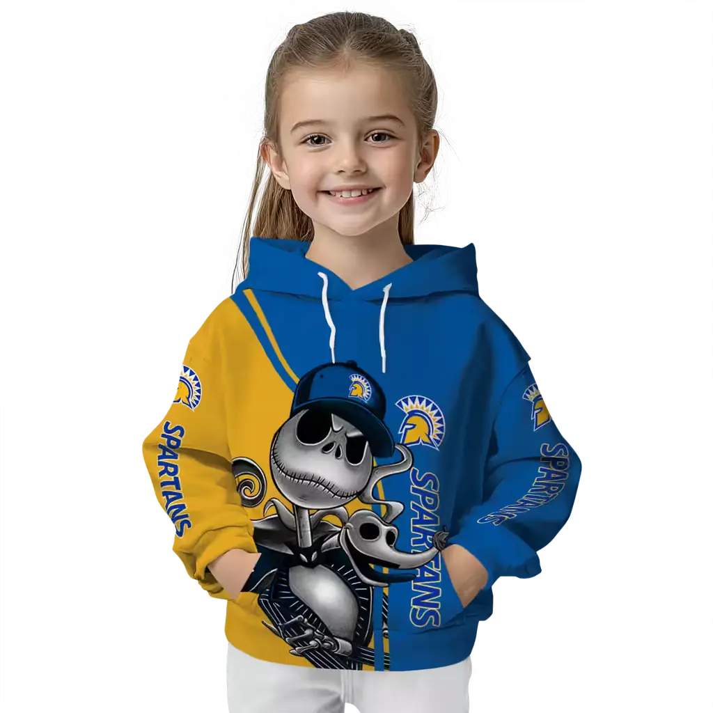 san jose state spartans jack skellington blue hoodie top rated san jose state spartans jack skellington blue hoodie top rated