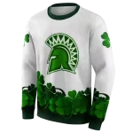 san jose state spartans lucky motif white green hoodie best selling