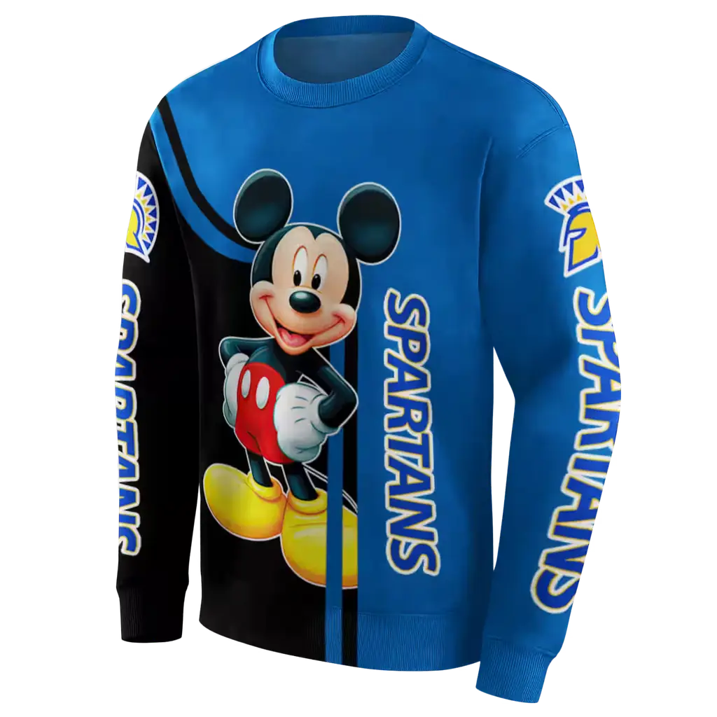 san jose state spartans mickey mouse blue black hoodie new arrival san jose state spartans mickey mouse blue black hoodie new arrival