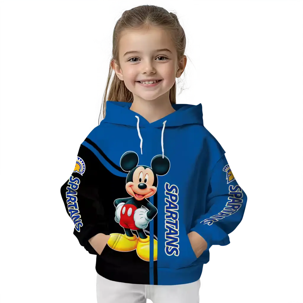 san jose state spartans mickey mouse blue black hoodie top rated san jose state spartans mickey mouse blue black hoodie top rated