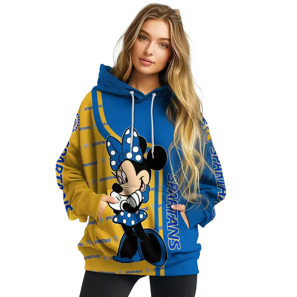san jose state spartans minnie mouse blue hoodie high quality san jose state spartans minnie mouse blue hoodie high quality