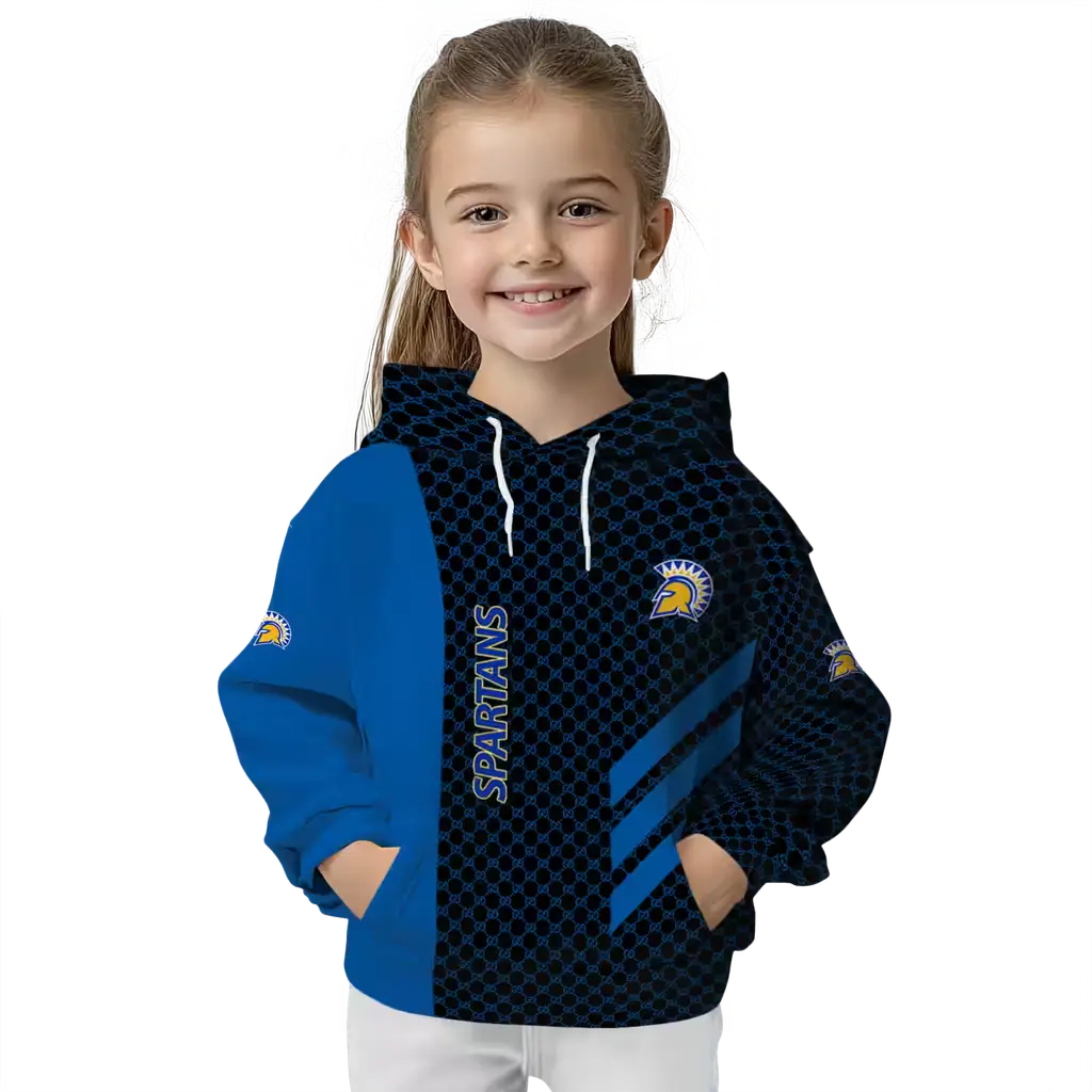 san jose state spartans monogram pattern blue hoodie top rated san jose state spartans monogram pattern blue hoodie top rated
