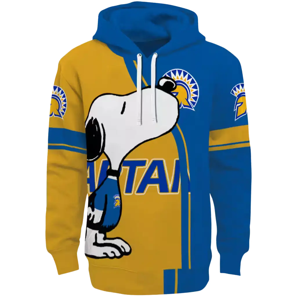 san jose state spartans playful snoopy blue hoodie best selling san jose state spartans playful snoopy blue hoodie best selling