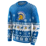 san jose state spartans reindeer motif blue hoodie best selling