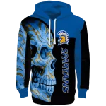 san jose state spartans skull motif blue black hoodie best selling
