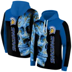 san jose state spartans skull motif blue black hoodie best selling