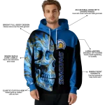 san jose state spartans skull motif blue black hoodie best selling