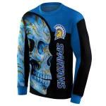 san jose state spartans skull motif blue black hoodie best selling