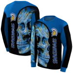 san jose state spartans skull motif blue black hoodie best selling