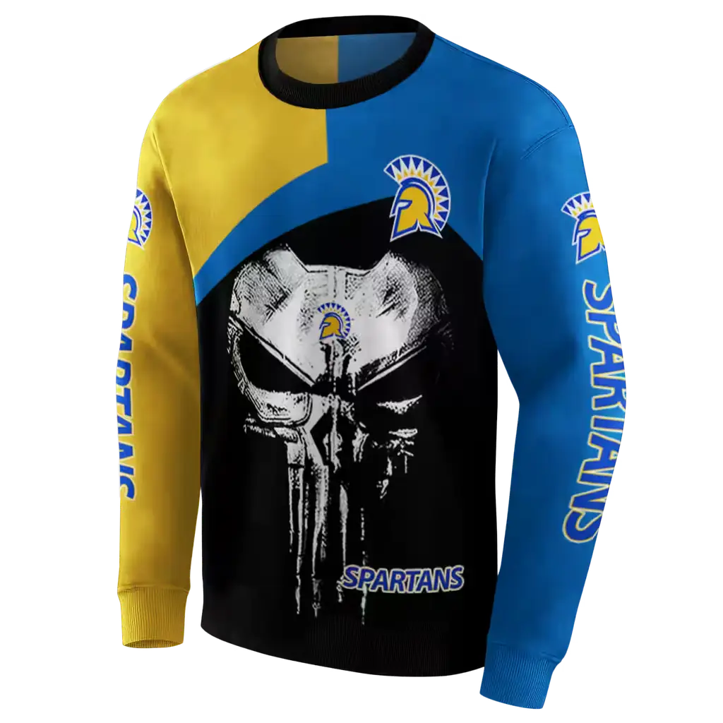 san jose state spartans skull punisher gold black hoodie new arrival san jose state spartans skull punisher gold black hoodie new arrival