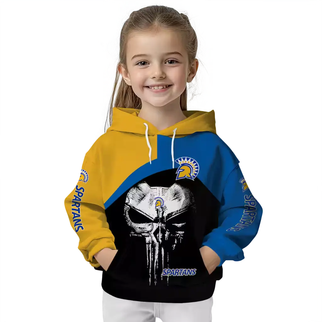 san jose state spartans skull punisher gold black hoodie top rated san jose state spartans skull punisher gold black hoodie top rated