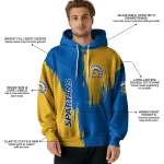 san jose state spartans splatter effect blue hoodie best selling