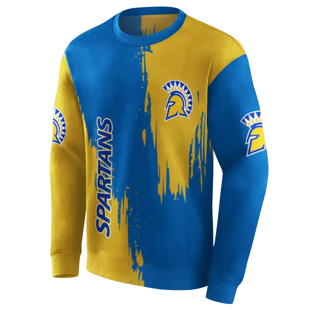san jose state spartans splatter effect blue hoodie new arrival san jose state spartans splatter effect blue hoodie new arrival