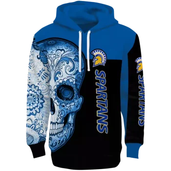 san jose state spartans sugar skull blue black hoodie best selling