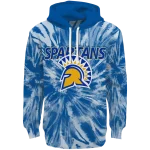 san jose state spartans tie dye pattern blue hoodie best selling