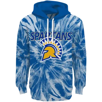 san jose state spartans tie dye pattern blue hoodie best selling