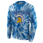 san jose state spartans tie dye pattern blue hoodie best selling