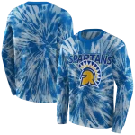 san jose state spartans tie dye pattern blue hoodie best selling