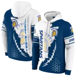 san jose state spartans triangular pattern blue white hoodie best selling
