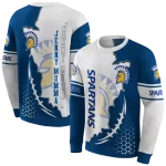 san jose state spartans triangular pattern blue white hoodie best selling