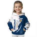 san jose state spartans triangular pattern blue white hoodie best selling