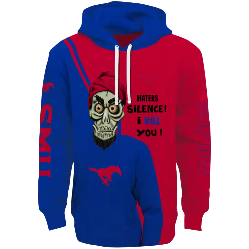 smu mustangs achmed skull blue hoodie best selling smu mustangs achmed skull blue hoodie best selling