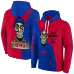 smu mustangs achmed skull blue hoodie best selling