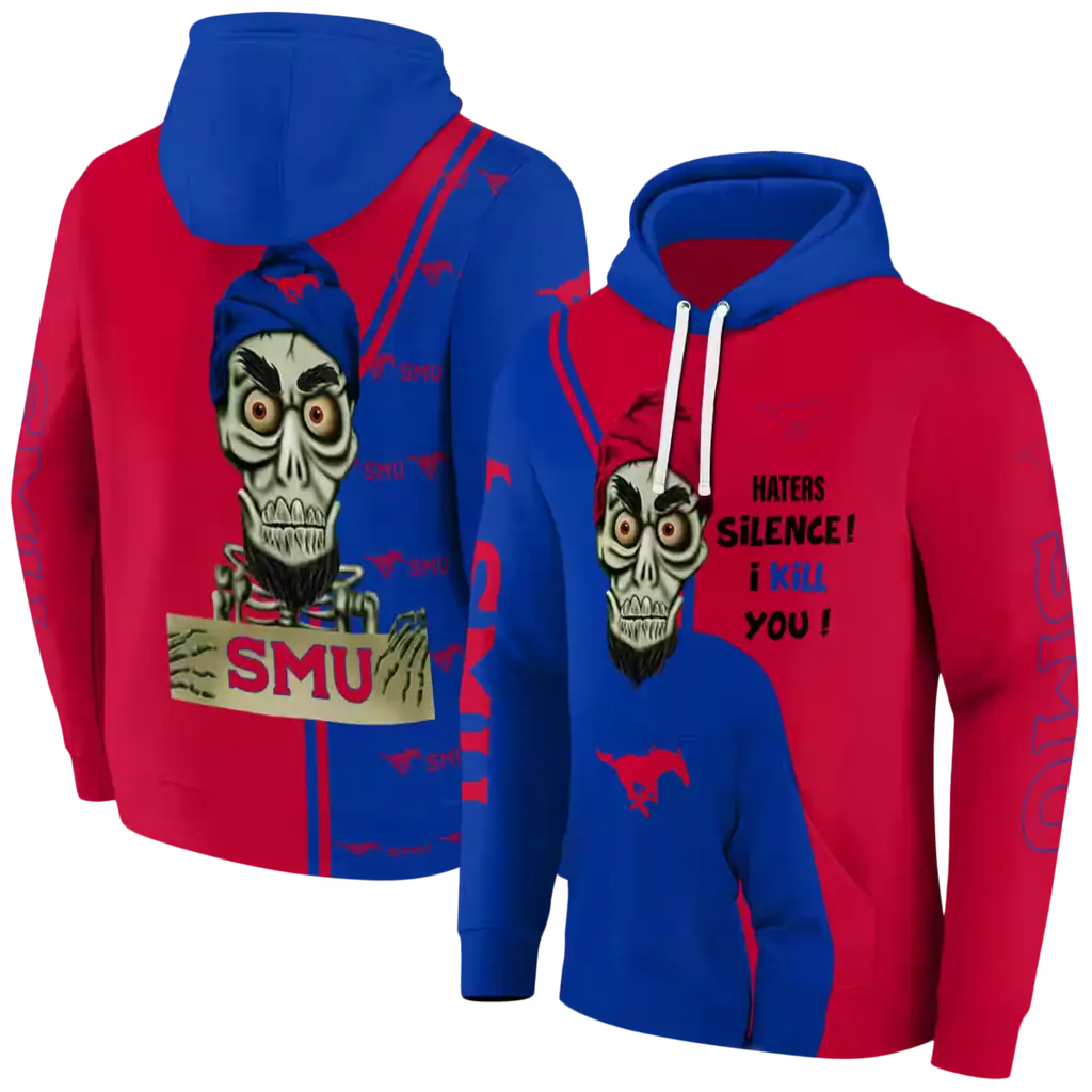 smu mustangs achmed skull blue hoodie fashion forward smu mustangs achmed skull blue hoodie fashion forward