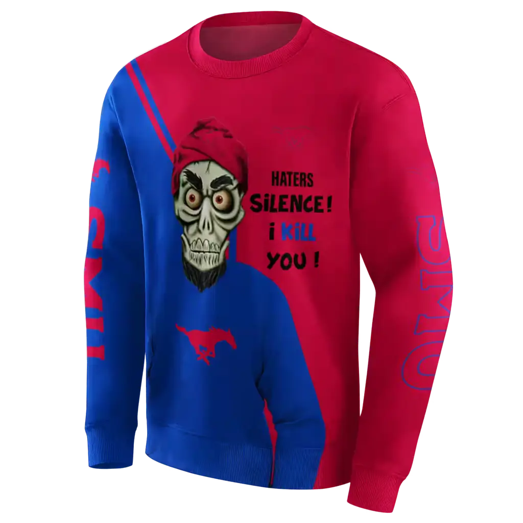 smu mustangs achmed skull blue hoodie new arrival smu mustangs achmed skull blue hoodie new arrival