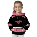 smu mustangs awareness ribbon black pink hoodie best selling