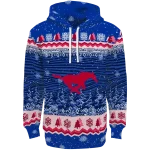 smu mustangs christmas trees blue hoodie best selling