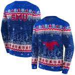 smu mustangs christmas trees blue hoodie best selling